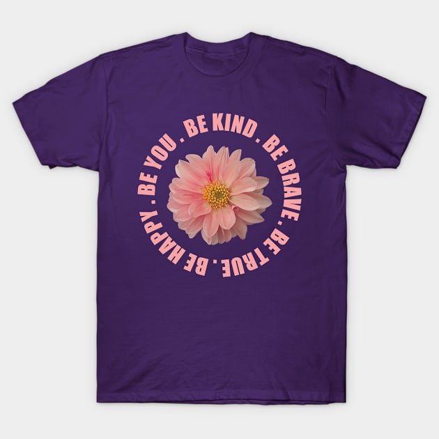 Inspire Kindness Everywhere with 'Be Kind Be Brave' T-Shirt by shmoart